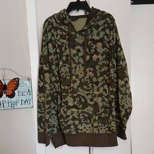 Athletic Works Green Camouflage Hoodie